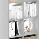 Furinno Cubicle Open Back Decorative Cube Storage Organizer, 8-Cube, Light Grey