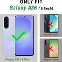 SUANPOT Compatible with Samsung Galaxy A36 Wallet case with RFID Blocking Credit Card Holder,Flip Book PU Leather Protective Cover Women Men for Samsung A36 Phone case Rose Gold