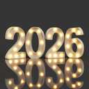 Marquee Numbers 2026 Light Up Numbers for 2026 Prom Graduation Marquee Letters Class of 2026 Light Up Sign Decorations for Party Sign 20 60th Birthday Wedding Signage Prom Decor Christmas New Years Decorations