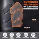 COOLOMG Adult Men Baseball Sliding Shorts with Cup Pocket Protective Padded Sliders Compression Cup Underwear for Football Lacrosse, Medium