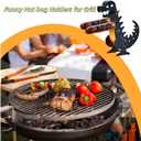 2 x Funny Dinosaur Hot Dog Holder for Grill, Portable Dinosaur Hot Dog Grill Roller, Barbecue Tool for Commercial Outdoor Picnic Home Camping Parties Barbecue