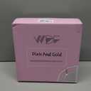 WDF 60pcs Pink Plastic Plates - 10.25inch Baroque Pink And Gold Disposable Dinner Plates for Upscale Parties -Special for Valentine's Party, Wedding, Birthdays