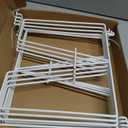 Supforce 8 Pack Wire Shelf Dividers for Closet, Solid Coated Metal Closet Dividers for Closet Organization, Closet Shelf Divider for 12'' Tall x 12'' Deep Wire Shelves and Storage, Bright White