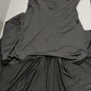 LALAGEN Maxi Dress for Women Casual Short Sleeve Ruffle Flowy High Low Summer Long Dress, Size L 