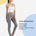 ALONG FIT High Waisted Leggings for Women with 3 Pockets, Tummy Control Yoga Pants for Workout Yoga Casual (S)