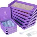 ARTDOT 10-Piece Interlocking Diamond Art Trays Kits for Adults, Stackable Diamond Painting Accessories and Tools (Purple)