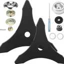 Eapele Brush Cutter Blade Weed Wacker Replacement Blade, Carbide Steel with Adapter Attachment, for 1" (25.4 mm or 20 mm Arbor), Compatible with Husqvarna, Stihl, Oregon, and Hitachi