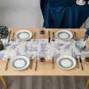 Rustic Table Runner Classic French Village Printed Linen Fabric Decorative 72 Inches Long Tablecloth Farmhouse Tea Table Runner Scarves Table Top Decor for Kitchen Dining Room Coffee Table (13x72 in)
