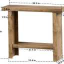 Farmhouse Wood Entryway Table Narrow Console Tables with Storage Behind The Couch Sofa, Entrance Side Table with Shelves for Hallway, Living Room, Foyer, Rustic, 42 Inches X 14 Inches X 35 Inches