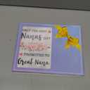 Zauly Great Nana Wooden Picture Frame Gift, Only the Best Nanas Get Promoted to Great Nana Wood Photo Frame Gifts Idea for Pregnancy Announcement, Tabletop & Wall Mounting, 4x6 Photo