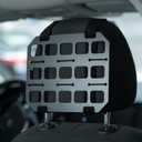 Vehicle Rigid MOLLE Panel Car Seat Headrest Organizer EDC Pouch Tool Holster Bag Holder Auto Interior Accessories Tactical Gear Rack Truck Equipment Mount Plate Modular Storage Shelf