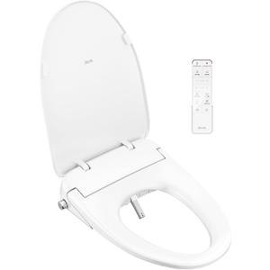 Delta Faucet Refresh Ultimate Elongated Electric Bidet Toilet Seat, Warm Water Bidet, Heated Seat Bidet, Bidet with Dryer, Bidet Attachment for Toilet, Bidet Toilet Seat Elongated, White 893007E-WH