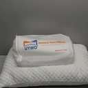 Cooling Pillows Queen Size Set of 2, Memory Foam Pillows with Zipper, Firm Bed Pillows Adjustable for Hot Side Back Stomach Sleepers (White)