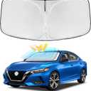 for Nissan Sentra 2020-2025 Windshield Sun Shade - 4 Layers Car Sunshades for Front Windows Shade Cover Custom Fit Sentra Sun Visor Retractable Shade Blocks UV Rays Car Accessories