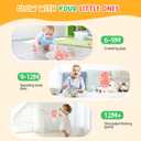 2 x Magic Dancing Octopus Toy, Squid Crawling Toy with LED Light & Music, USB Rechargeable Interactive Baby Toys, Tummy Time Toys for Toddler Boys Girls Birthday (Pink)