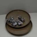 2 Pack 15.5" Brown Plant Caddy with Easy Moving Caster Wheels Round Movable Planter Dolly Trolley Tray Pallet Outdoor Indoor Tree Flower Stand Planter