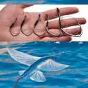 7 x Premium Live Bait Hooks for Large Fish  High-Strength Carbon Steel, Unique Live Bait Lock Design, Corrosion-Resistant, Perfect for Saltwater & Freshwater Fishing. (small)