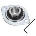 uxcell SBPFL205-14 Pillow Block Bearings 7/8" Bore Bearing Units Steel Flange Mounted Bearing Housing with Wrench, ABEC 3