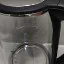 Cosori Electric Kettle, No Plastic Contact With Water, Wide Mouth For Easy Cleaning, Auto Shut Off, 1.7L Tea Kettle & Hot Water Boiler, Water Heater & Teapot, Borosilicate Glass, Black, 1500W (1.8 Quarts)