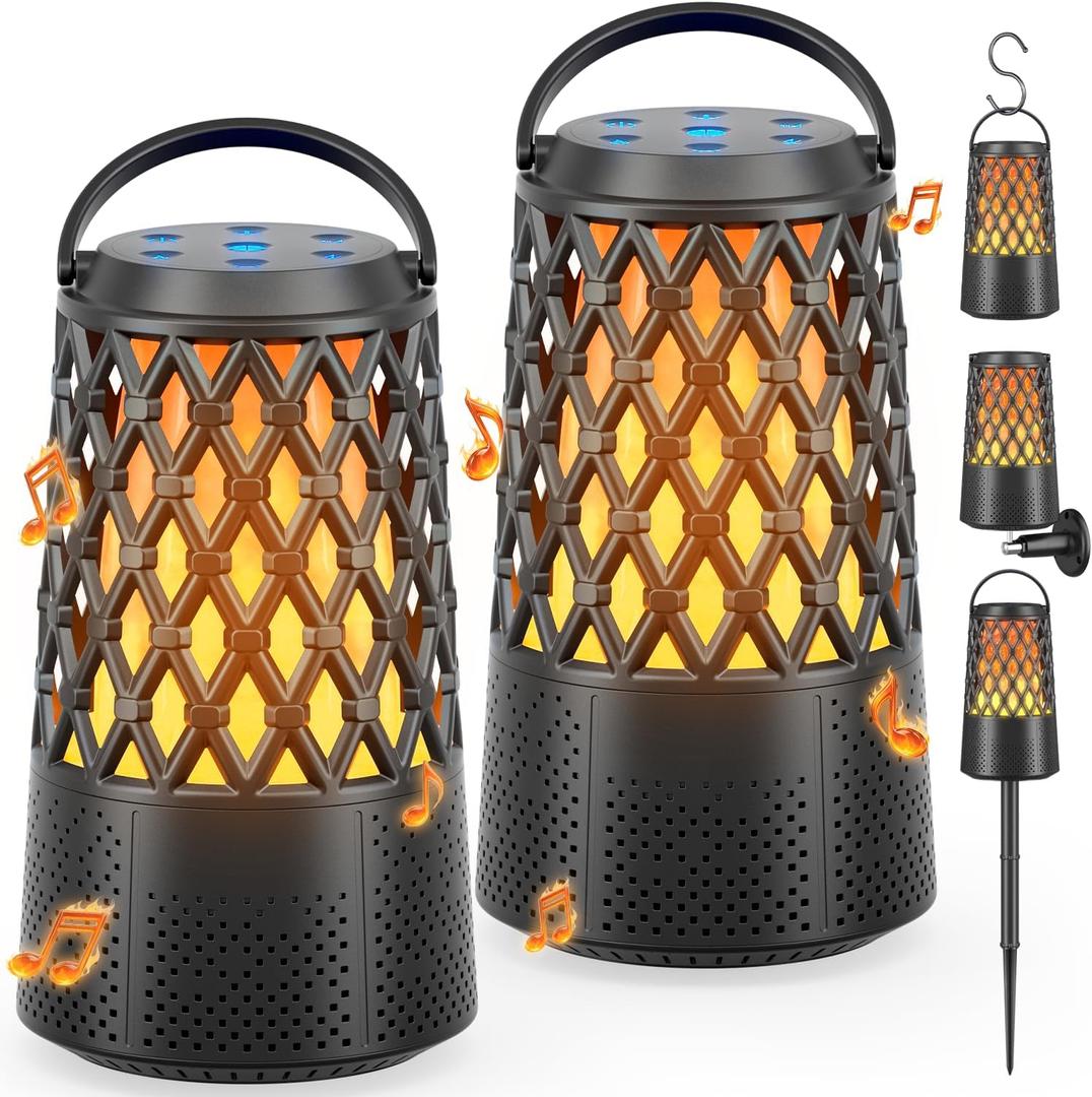 2026 Outdoor Speakers, Gift for Men, Bluetooth 5.3 Speakers Wireless IPX6 Waterproof, Auto-Pairing, Multi-Sync Up to 100-Speaker, Portable for Party Patio Deck Porch Backyard RV, Cool Gadget for Him