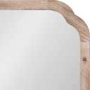 Kate and Laurel Marston Rustic Square Wall Mirror, 24" x 24", Natural Wood, Decorative Farmhouse-Inspired Wood Wall Decor
