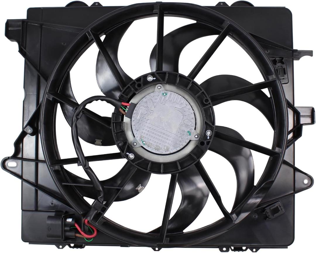 Engine Radiator Cooling Fan Assembly with Brushless Motor for Cadillac ATS 2016-2019 2.0L 3.6L, CTS 2016-2019 2.0L 3.6L, Chevrolet Camaro 2016-2020 2.0L 3.6L
