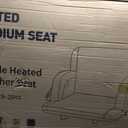 Suteck Heated Stadium Seats for Bleachers 2-Pack, 25" Wide with USB Heat (Black)