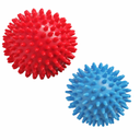 Spiky Massage Balls- 2 PCS (Firm, Medium and Soft) Muscle Massager Ball for Feet, Back, Neck, Muscles, Hands Massager Roller for Plantar Fasciitis, Foot Arch Trainer, Exercise, Physical Therapy (2Ccolor)
