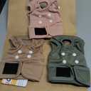 Washable Female Dog Diapers - Premium Reusable Diapers for Doggie in Heat - Highly Absorbent Dog Diapers Female for Pet Incontinence with Adjustable Snaps (Pink, S) (Morandi)