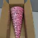 6 Pcs 12" 10" 6" Pink Valentines Cone Tree Decorations Velvet Pink Glitter Table Decor Flocked Farmhouse Tiered Tray Ornament Valentines Xmas Tree for Home Holiday Entryway Tabletop Centerpiece Decor