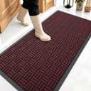 OLANLY Front Door Mat Outside Entrance 47x23, Heavy-Duty Rubber Doormat