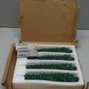 Fo32won Christmas Tree Shaped Flameless Candlesticks Battery Operated with Remote and Timer, Set of 4 Real Wax LED Taper Candles with 3D Flickering Wick for Christmas Decoration Gift