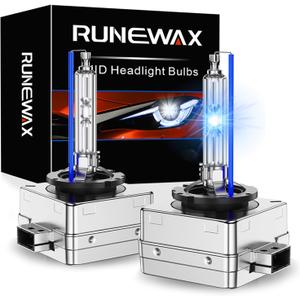 D3S Xenon Bulbs for Cadillac XTS CTS ATS 2014 2015 2016 2017 HID Projector Headlights, 35W 8000K White Replacement OEM GM 13587843 Headlamp, 2-Pack