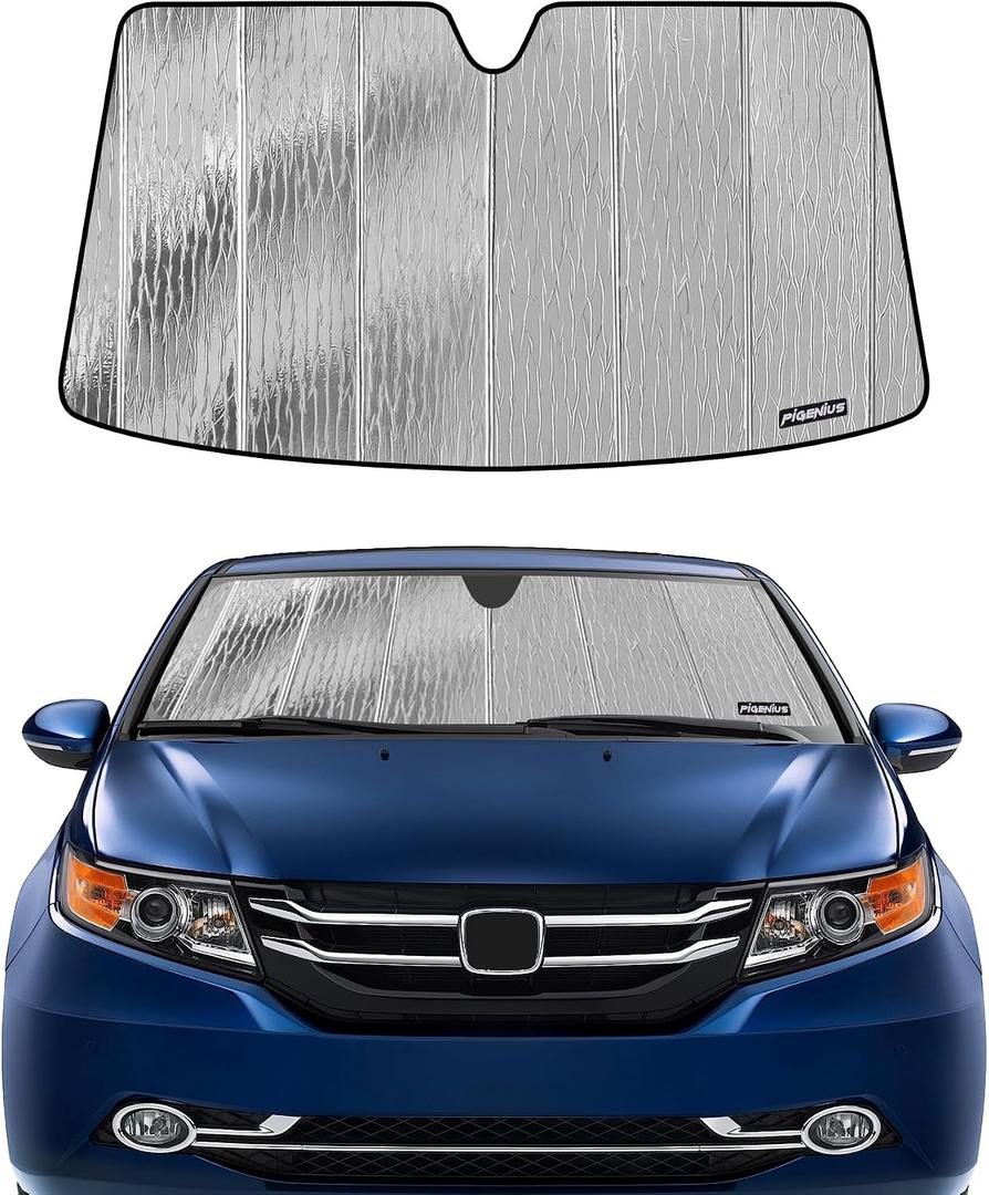 Pigenius Windshield Sunshade for Honda Odyssey 2011-2017 Front Window Sun Shade - AstraGuard