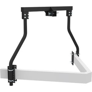 Trailer Tongue Bike Bunk, Adjustable A-Frame Trailer Bike Frame Hold up to 100LBS, RV Bike Rack for Extra Camper Storage Space, Black