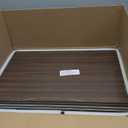 6-Pack PVC Composite Board Wire Rack Covers for Pantry - Imitation Wood-Look 24x16 Inch, ,Closet, Bathroom, Waterproof Scratch Resistant Easy Install, Wood Shelf Covers for Wire Shelving,Walnut Color