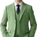 Boys Suits 5 Piece Slim Fit Suit for Kids Formal Ring Bearer Suits (14, Sage Green(tie))