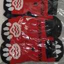 EXPAWLORER 6PCS Anti-Slip Dog Socks to Prevent Licking Paws,Dog Shoes for Hot Pavement,Best Paw Protector Traction Control on Hardwood Floor,Dog Booties for Puppy Small Medium Large Senior Dogs (Red)