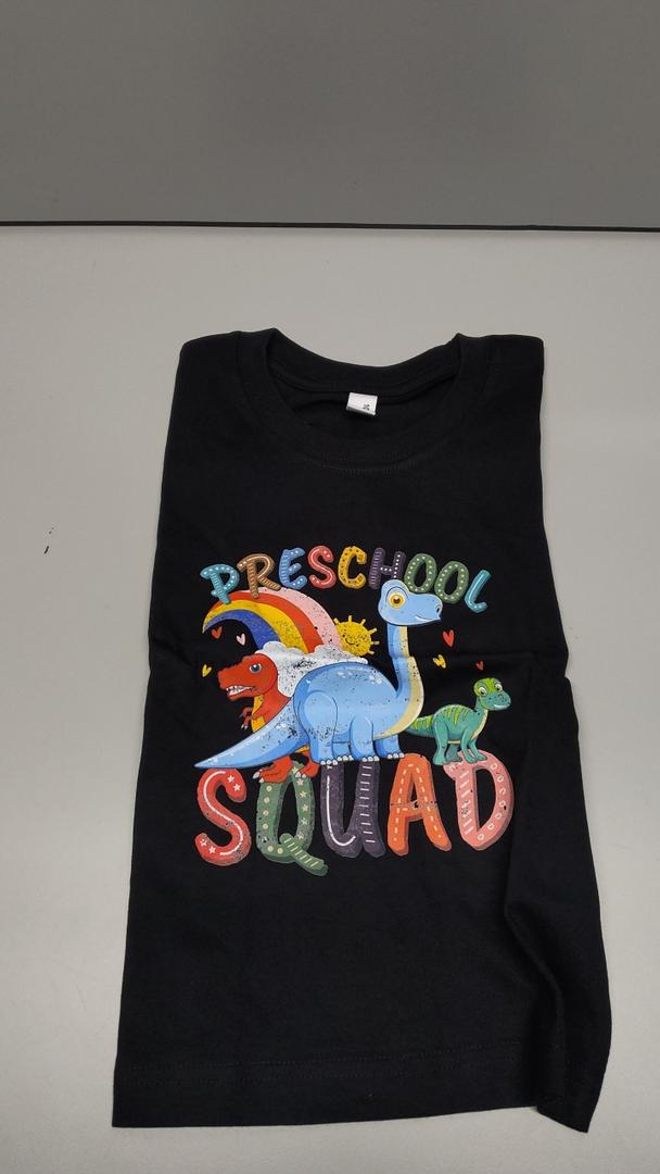 Toddler Kids First Day of Preschool Shirt Pre K Shirts for Girls Boys Hello Prek Tshirt Back to School Cotton Tee 52/100 (Black)