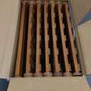 Foldable Shoe Rack, Bamboo Vertical Shoe Organizer Tall for Small Spaces. Multifunctional Narrow Shoe Shelf for Entryway, Closet, Corner, Bedroom, Hallway, Brown Color 7 Layers