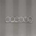 Plastic Shower Curtain Rings,Pack of 12 White Bathroom Shower Hooks Loop Clips Bath Drape Replacement C-Rings Pole and Rail Window Rod (White)