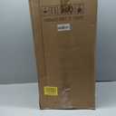 FONTOI 23.6" Tall Planter for Outdoor Plants Set of 2 Large Outdoor Plastic Striped Flower Pots, Front Porch Furniture, Garden Pots, Decorative Planters for Indoor/Outdoor, Patio, Balcony, Brown