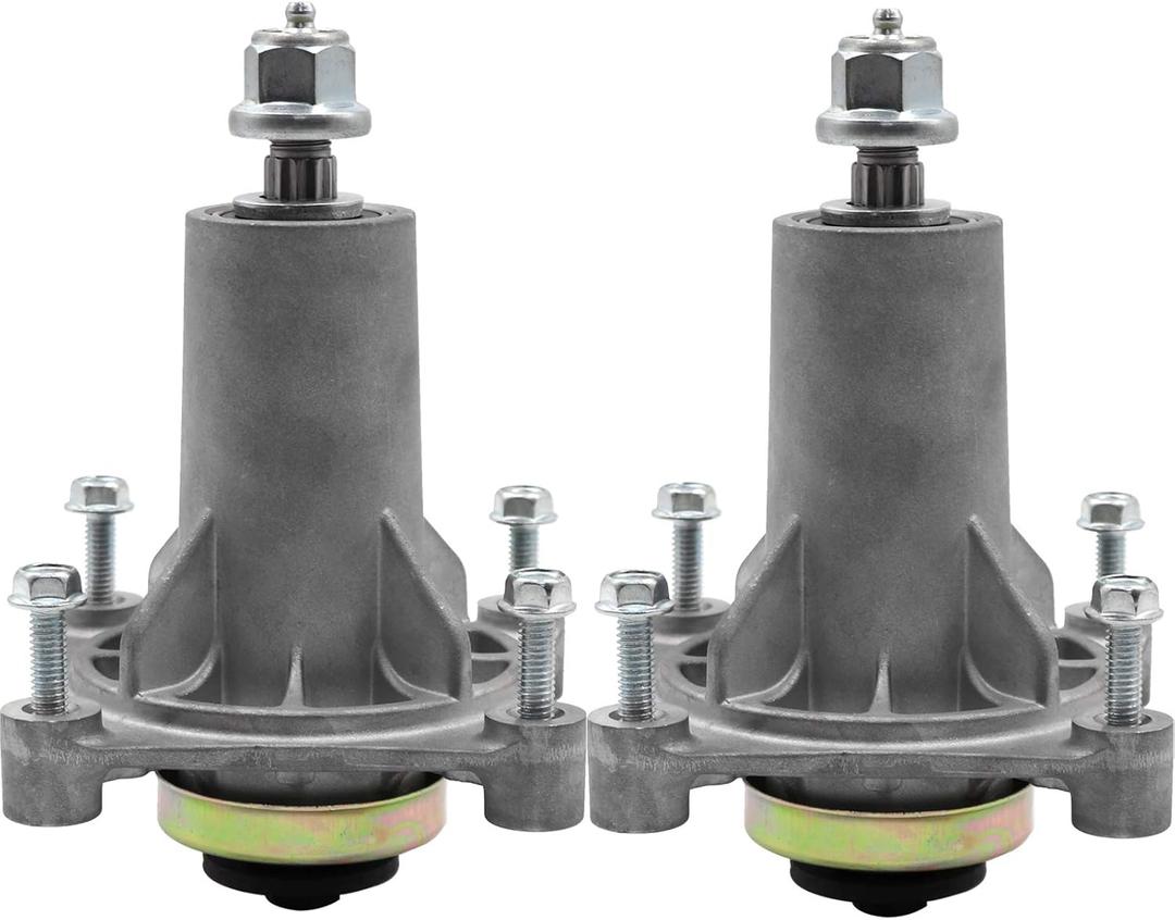 2 Pack 187292 192870 532187281 532187292 567253301 587819701 yth22v46 yth24v48 spindle 187292 Mandrel Assembly 42" 46" 48" 54" mower deck spindle Compatible with Husqvarna Craftsman Ariens Poulan Pro