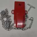 Forklift Trailer Hitch Attachment, EBESTTECH 1 PC 2" Receiver Trailer Towing Adapter with Chain Red