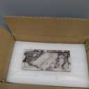 100% Natural Luxury Calaccata Viola Marble Small Hand Towel Tray Holder Organizer, Makeup Bathroom Holder (Viola-rectangle-10"x5"x0.7")