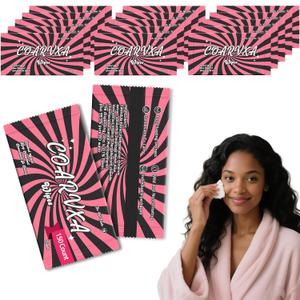 Pink Fresh Body Wipes 150 pieces of deodorant Wipes And Travel Deodorant Individually Wrap Hypoallergenic Mini Deodorant And Travel To Clean Skin For Female Male Teenagers
