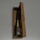 BLSGBUIDING Rainwater Downspout Bracket, 2-4 Inch Sliding Adjustable, Heavy Duty Galvanized Iron Material, Rust Proof Pipe Support with Eco Coating, Easy Installation - Black 2 Pack