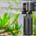 hygger 15-30 Gallon Little Submersible Aquarium Filter in-Tank Filtration with Aeration for Saltwater and Freshwater Fish Tank Internal Filters 232GPH