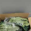Hollyone 2Pcs Artificial Large Fern Boston Potted Plant for Outdoors & Indoor 25.5inch Faux Fake Fern Bush Plant in Pot for Patio Garden Farmhouse Windowsill Entrance Porch Office Room Home Decor