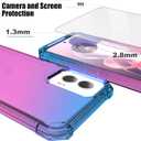 Ailiber for Motorola Moto G Stylus 2024 5G Case, Motorola G Stylus 2024 Cell Phone Case with Screen Protector, Dual Layer Shockproof Corner TPU Bumper, Silicone Rugged Cover-Blue Pink